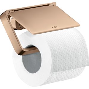 hansgrohe Axor Papierrollenhalter 42836300 mit Deckel, Metall, polished red gold