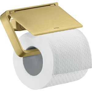 hansgrohe Axor paper roll holder 42836950 with lid, metal, brushed brass