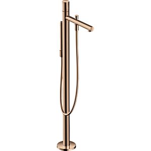 hansgrohe Axor Uno trim set 45416300 bath mixer, floor-standing, with zero handle, polished red gold