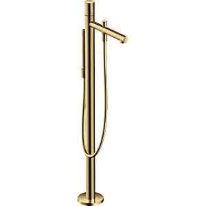 hansgrohe Axor Uno trim set 45416990 bath mixer, floor-standing, with zero handle, polished gold optic