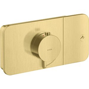 hansgrohe Axor One trim kit 45711950 concealed thermostat module, 1 outlet, brushed brass