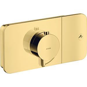 hansgrohe Axor One trim kit 45711990 concealed thermostat module, 1 outlet, polished gold optic