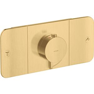 hansgrohe Axor One Fertigmontageset 45712250 Unterputz-Thermostatmodul, 2 Verbraucher, brushed gold optic