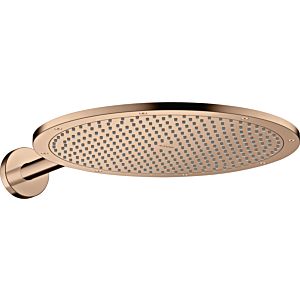 hansgrohe Axor Kopfbrause 26034300 mit Brausearm, Wandmontage, polished red gold