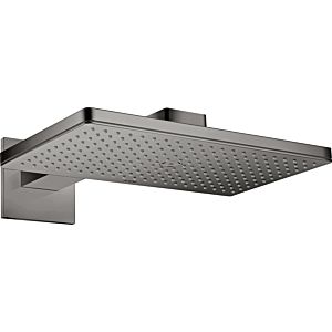 hansgrohe Axor douche de tête 35278330 avec bras de douche, rosace carrée, chrome noir poli
