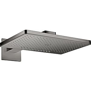 hansgrohe Axor douche de tête 35280330 avec bras de douche, rosace carrée, chrome noir poli