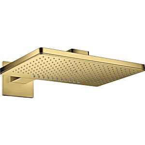 hansgrohe Axor Kopfbrause 35280990 mit Brausearm, eckige Rosette, polished gold optic