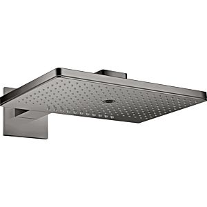 hansgrohe Axor douche de tête 35282330 avec bras de douche, rosace carrée, chrome noir poli