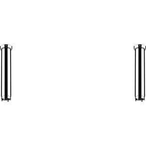 hansgrohe AXOR ShowerSolutions extension set 13603950 230 mm for ceiling mounting ShowerHeaven 1200/300 4jet, Brushed Brass