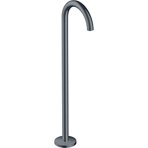 hansgrohe Axor Uno Fertigmontageset 38412340 Wanneneinlauf bodenstehend, gebogen, Ausladung 226mm, brushed black chrome