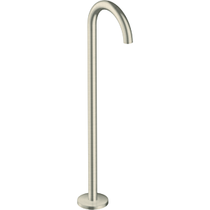 Axor Uno Wanneneinlauf 38412820 Brushed Nickel, bodenstehend, gebogen