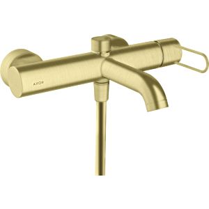 hansgrohe Axor Uno bath mixer 38421950 exposed, projection 203mm, with loop handle, brushed brass