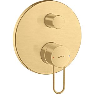 hansgrohe Axor Uno set de finition 38426250 mitigeur de bain à encastrer, avec poignée étrier, optique or brossé