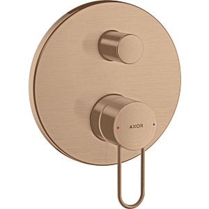 hansgrohe Axor Uno set de finition 38426310 mitigeur de bain à encastrer, avec poignée étrier, or rouge brossé