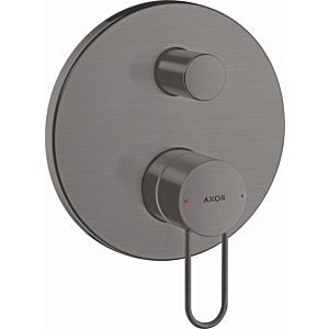 hansgrohe Axor Uno set de finition 38426340 mitigeur de bain à encastrer, avec poignée étrier, chrome noir brossé