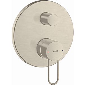 Axor Uno Wannenarmatur 38426820 Brushed Nickel, mit Bügelgriff, Unterputz