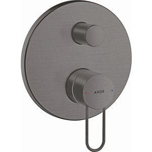 hansgrohe Axor Uno trim kit 38428340 concealed bath mixer, with loop handle, with integrated safety combination, brushed black chrome