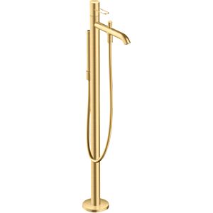 hansgrohe Axor Uno trim set 38442250 bath mixer, floor-standing, with loop handle, brushed gold optic