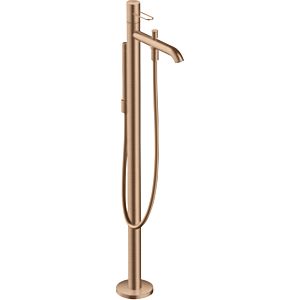 hansgrohe Axor Uno set de finition 38442310 mitigeur bain, sur pied, avec poignée étrier, or rouge brossé