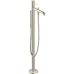 Axor Uno Wannenarmatur 38442820 Brushed Nickel, bodenstehend, mit Bügelgriff