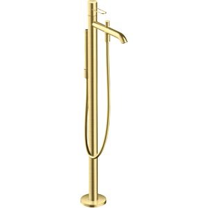 hansgrohe Axor Uno trim set 38442950 bath mixer, floor-standing, with loop handle, brushed brass