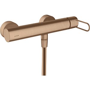 hansgrohe Axor Uno shower mixer 38621310 exposed, with loop handle, brushed red gold