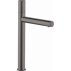 hansgrohe Axor Uno wash basin mixer 45004340 projection 198mm, non-closing waste set, with zero handle, brushed black chrome