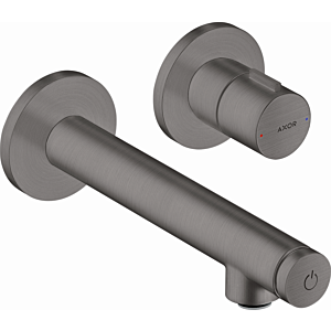 hansgrohe Axor Uno Fertigmontageset 45112340 Unterputz-Waschtischarmatur, mit Ausladung 158mm, brushed black chrome