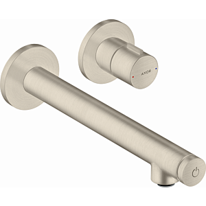 Axor Uno Select Wand Waschtischarmatur 45113820 Brushed Nickel, Ausladung 220mm