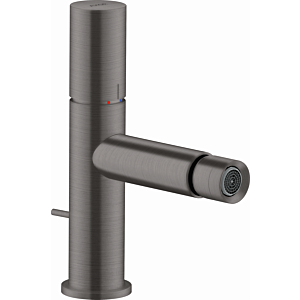 hansgrohe Axor Uno mitigeur de bidet 45200340 projection 124mm, avec poignée zéro, tirette garniture de vidange , chrome noir brossé