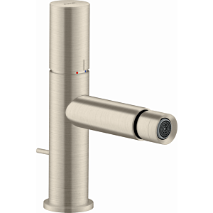 Axor Uno Bidetarmatur 45200820 Brushed Nickel, mit Zerogriff, mit Ablaufgarnitur