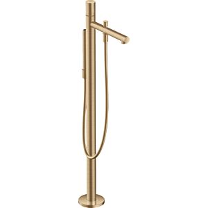hansgrohe Axor Uno trim set 45416140 bath mixer, floor-standing, with zero handle, brushed bronze