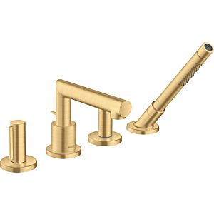 hansgrohe Axor Uno set de finition 45444250 Mitigeur de baignoire 4 trous, avec poignée zéro, optique or brossé