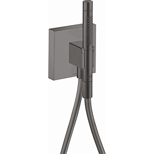hansgrohe Axor Starck Organic Porter unité 12626340 avec douchette 2jet, flexible de douche, 120x120mm, chrome noir brossé