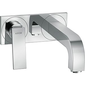 Axor Citterio hansgrohe 39119000 caché mitigeur lavabo , bec 220mm et plaque, avec poignée à levier, chromé