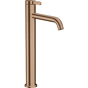 hansgrohe Axor One Waschtischarmatur 48002310 Ausladung 180mm, unverschließbare Ablaufgarnitur, brushed red gold