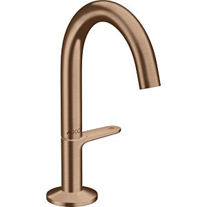 hansgrohe Axor One mitigeur lavabo 48010310 projection 122mm, avec push-open garniture de vidange , or rouge brossé
