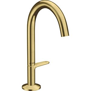 hansgrohe Axor One mitigeur lavabo 48020950 saillie 140mm, avec garniture de vidange push-open , laiton brossé
