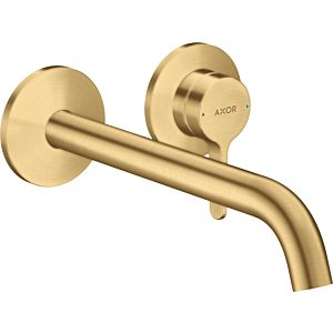 hansgrohe Axor One Fertigmontageset 48120250 Unterputzarmatur, mit Hebelgriff und Auslauf 220mm, brushed gold optic