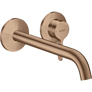 hansgrohe Axor One Fertigmontageset 48120310 Unterputzarmatur, mit Hebelgriff und Auslauf 220mm, brushed red gold