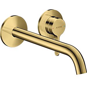 hansgrohe Axor One set de finition 48120990 raccord à encastrer, avec poignée à levier et bec 220mm, optique or poli