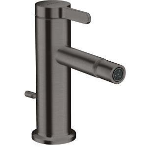 hansgrohe Axor One mitigeur de bidet 48210340 projection 113mm, avec tirette garniture de vidange , chrome noir brossé