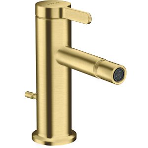 hansgrohe Axor One mitigeur de bidet 48210950 projection 113mm, avec tirette garniture de vidange , laiton brossé