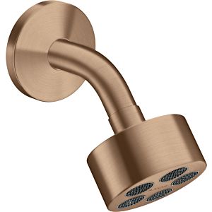 hansgrohe douche de tête Axor One 48490310 avec bras de douche, or rouge brossé