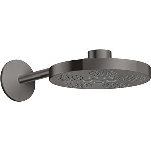 hansgrohe douche de tête Axor One 48492340 avec bras de douche, 2jet, chrome noir brossé