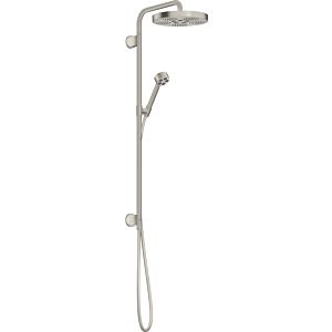 hansgrohe Axor One set de finition 48790800 tube de douche à encastrer, avec douchette à main, 280 mm, 1jet, aspect acier inoxydable