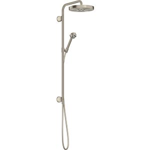 hansgrohe Axor One set de finition 48790820 tube de douche à encastrer, avec douchette à main, 280mm, 1jet, nickel brossé