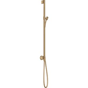 hansgrohe barre de douche Axor One 48792140 avec raccordement mural, flexible de douche 1600 mm, bronze brossé