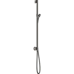 hansgrohe barre de douche Axor One 48792330 avec raccordement mural, flexible de douche 1600 mm, chrome noir poli