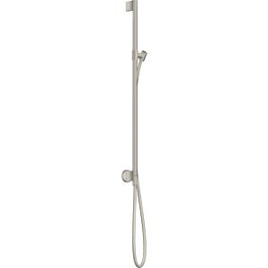 hansgrohe barre de douche Axor One 48792800 avec raccordement mural, flexible de douche 1600 mm, aspect inox